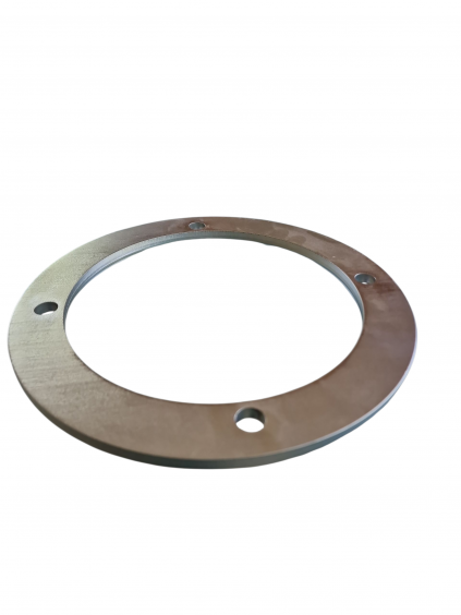 V2A Flansch Lochkreis 215mm 150 x 150 passend für 6 Zoll MZ Schieber